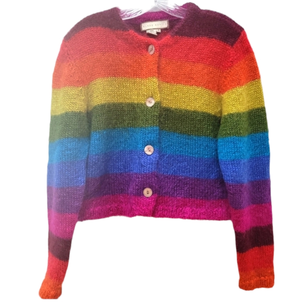 SUSAN MARTIN | Multicolored Mohair Sweater, Sz M